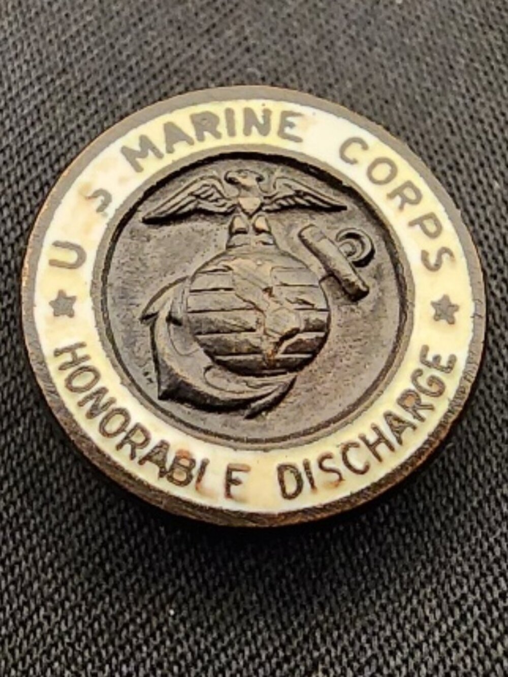 Vintage USMC Honorable Discharge Lapel Pin/Button